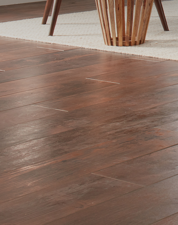 installed luxury vinyl flooring in home