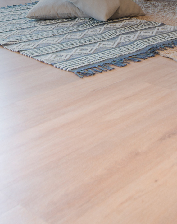installed laminate floor in home